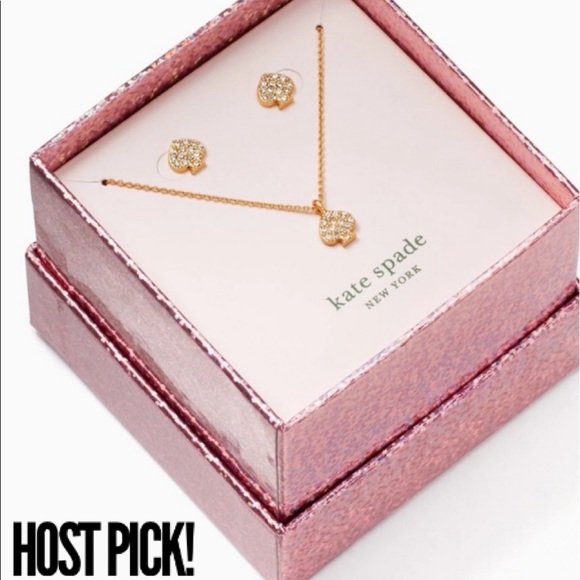 LAST 1 - Kate Spade pave pendant & earring gift set - Picture 2 of 6